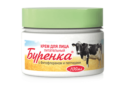 Крем для лица Лошадиная сила Буренка Зимний с фитофлораном (100мл) -