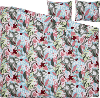 Пододеяльник с наволочками Ikea Корсковалл / 005.753.09 - 