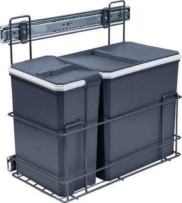 Корзина мусорная выдвижная Wiexpol 300 / 95 601 (графит) - 