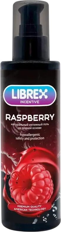 Лубрикант-гель LIBREX Incentive Малина на водной основе (200мл)