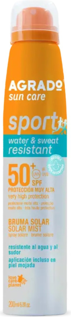 Спрей солнцезащитный Agrado Sport Solar Mist SPF50+ (200мл)