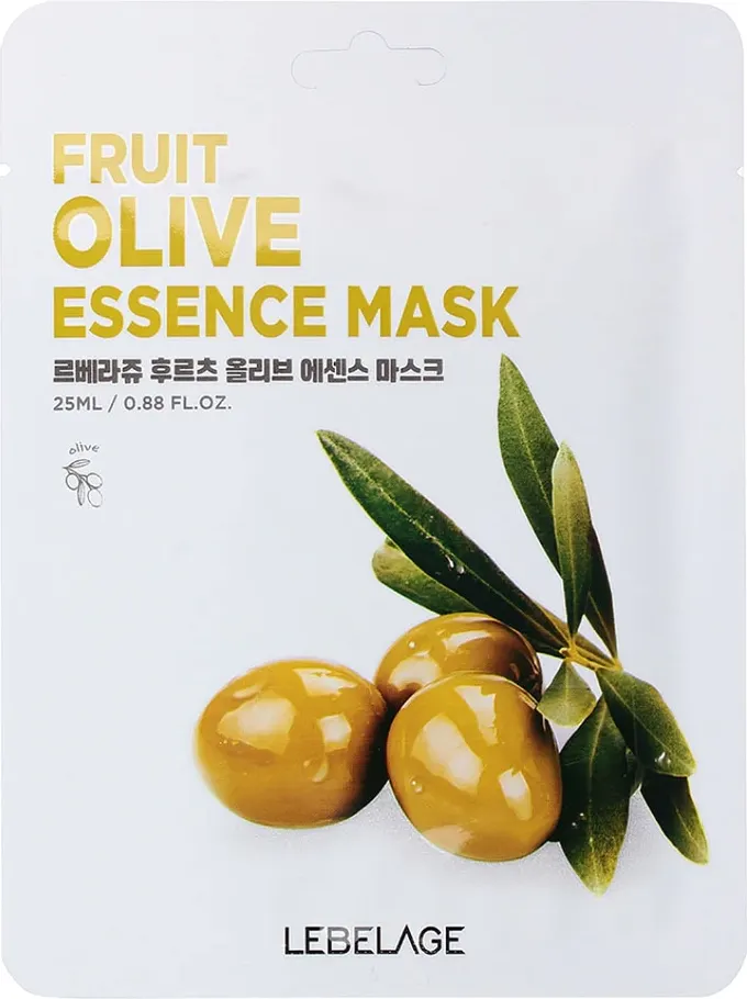 Маска для лица тканевая Lebelage Fruit Olive Essence Mask (25г)