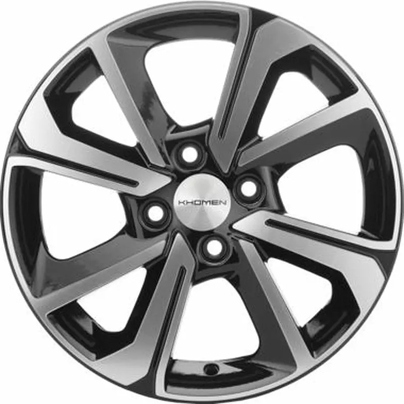 Литой диск Khomen KHW1501 Rio 15x6" 4x100мм DIA 54.1мм ET 48мм Black FP