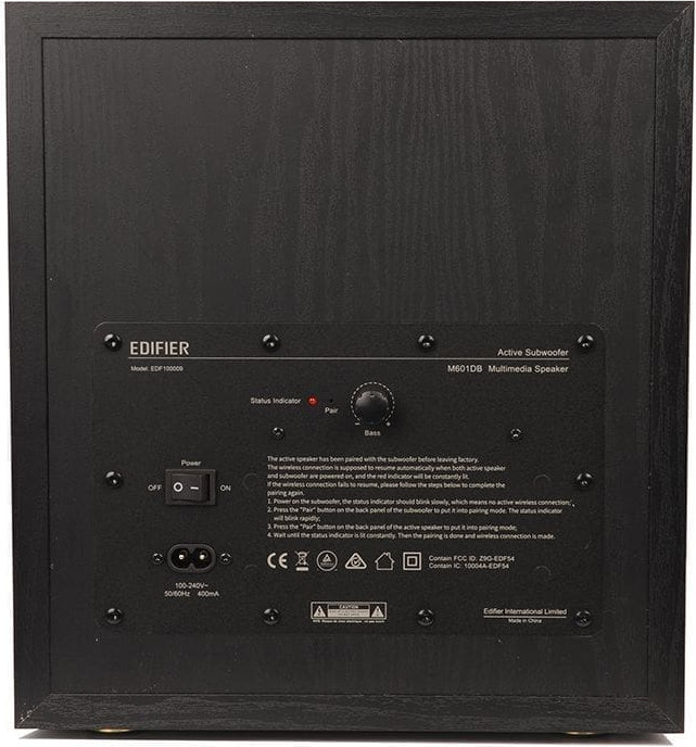 Мультимедиа акустика Edifier M601DB (черный) — фото 4