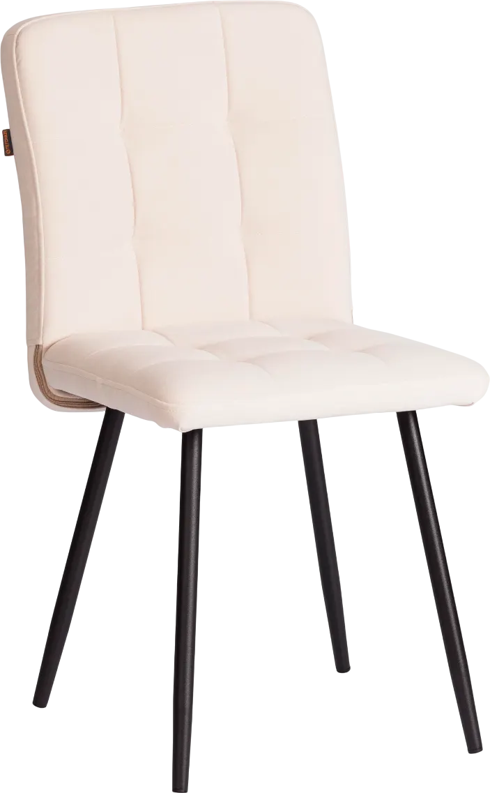 Стул Tetchair Medeo LT флок (молочный/черный)