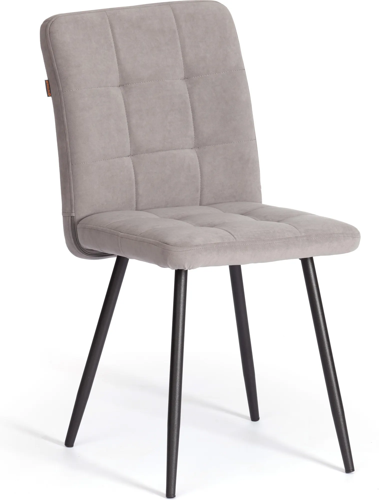 Стул Tetchair Medeo LT флок (серый/черный)