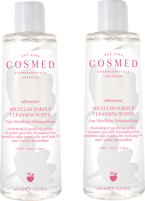 Мицеллярная вода Cosmed Cosmeceuticals Ultrasense Micellar Makeup Cleansing Water (400мл+400мл)