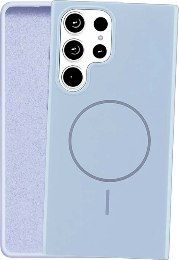 Чехол-накладка Bingo Silicone Magnetic для Samsung S25 Ultra (голубой) — фото 1