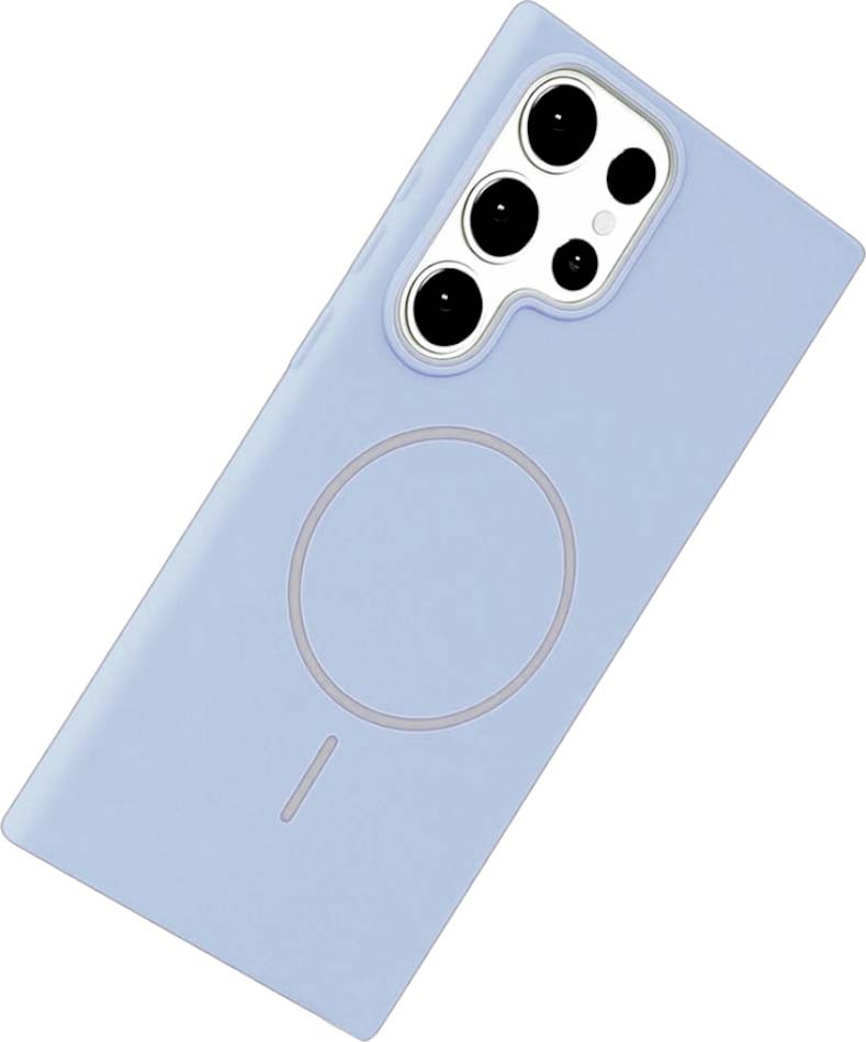 Чехол-накладка Bingo Silicone Magnetic для Samsung S25 Ultra (голубой) — фото 3