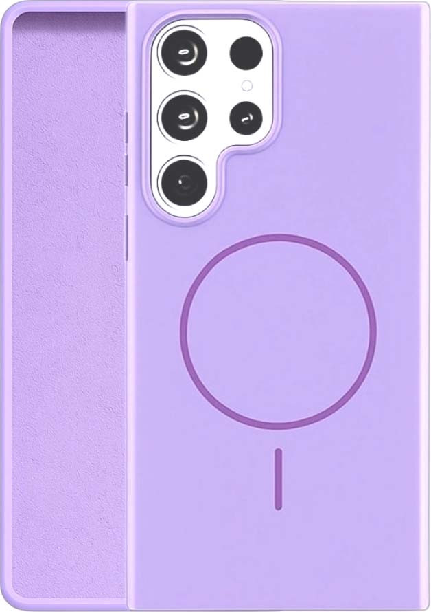Чехол-накладка Bingo Silicone Magnetic для Samsung S25 Ultra (лиловый) — фото 1