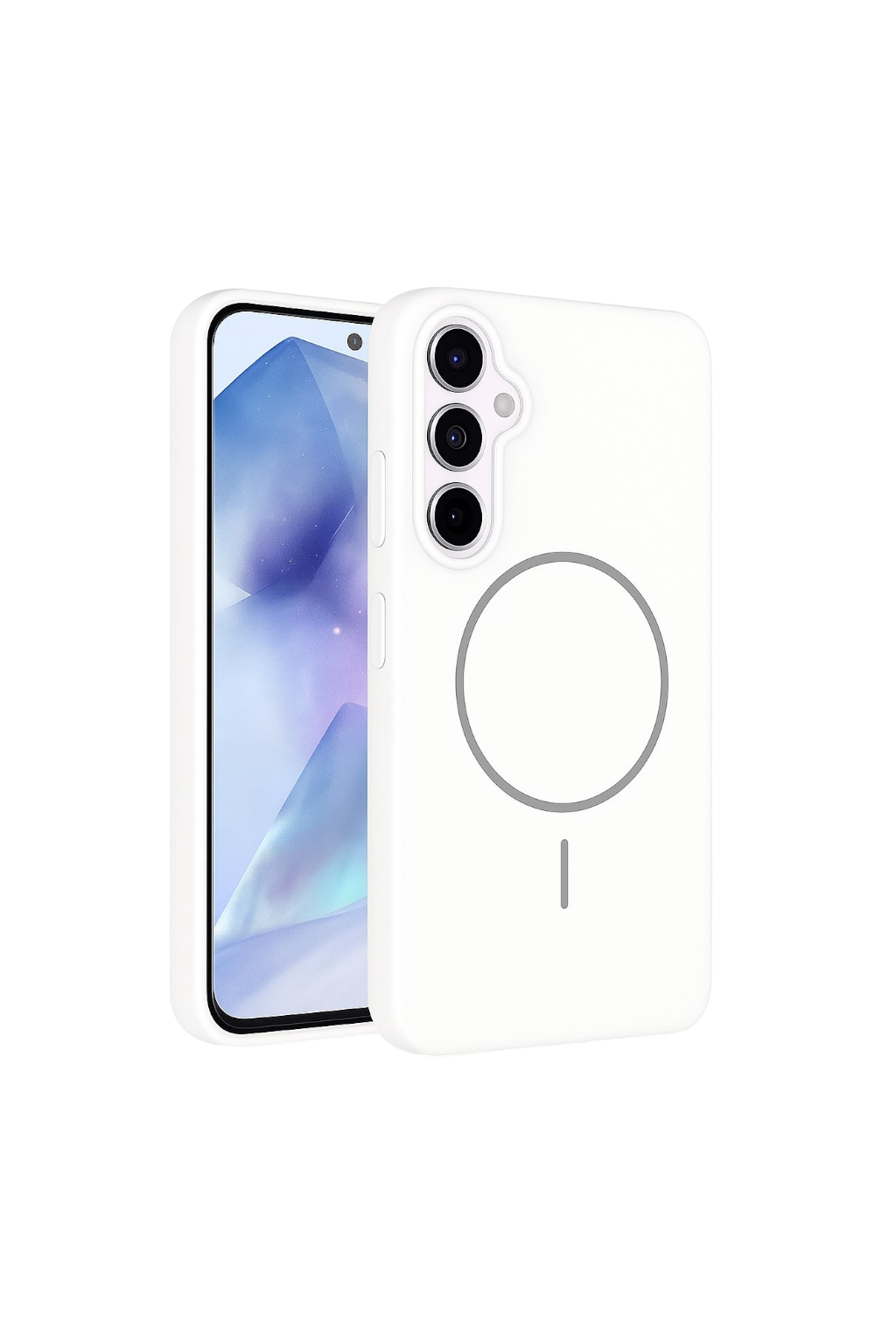 Чехол-накладка Bingo Silicone Magnetic для Samsung S25+ (белый) — фото 3