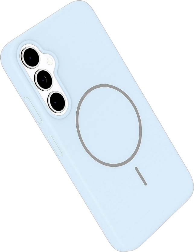 Чехол-накладка Bingo Silicone Magnetic для Samsung S25+ (голубой) — фото 2