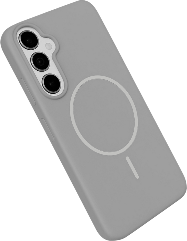 Чехол-накладка Bingo Silicone Magnetic для Samsung S25+ (серый) — фото 4