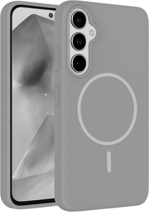 Чехол-накладка Bingo Silicone Magnetic для Samsung S25+ (серый) — фото 1