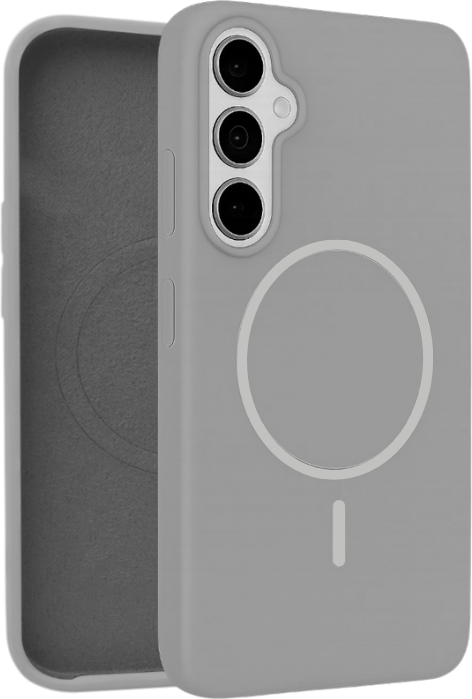 Чехол-накладка Bingo Silicone Magnetic для Samsung S25+ (серый) — фото 2