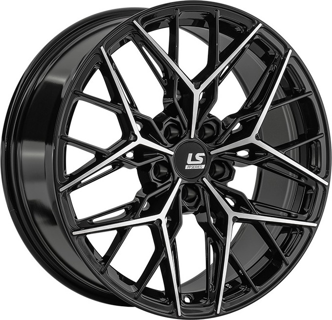 Литой диск LS wheels FlowForming RC106 19x8.5" 5x112мм DIA 66.6мм ET 30мм BKF