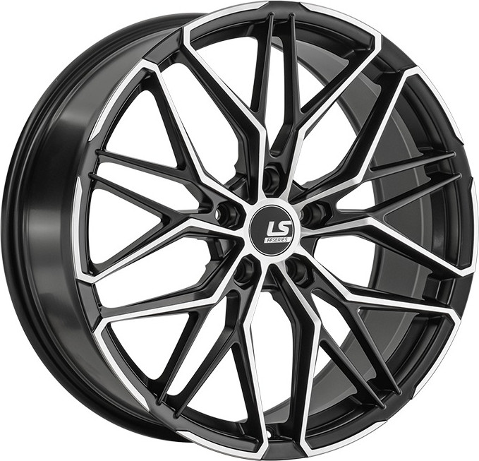 Литой диск LS wheels FlowForming RC101 19x9" 5x112мм DIA 66.6мм ET 38мм BKSF