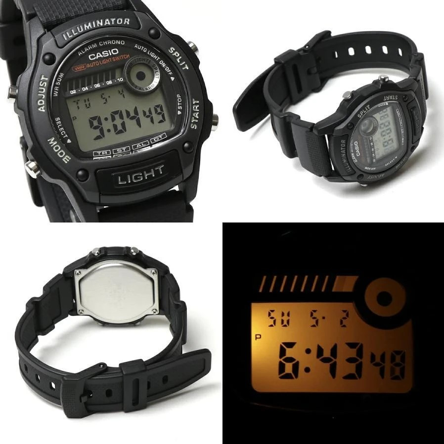 Часы наручные унисекс Casio W-220H-1A — фото 3