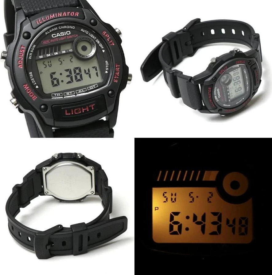 Часы наручные унисекс Casio W-220H-1A2 — фото 3