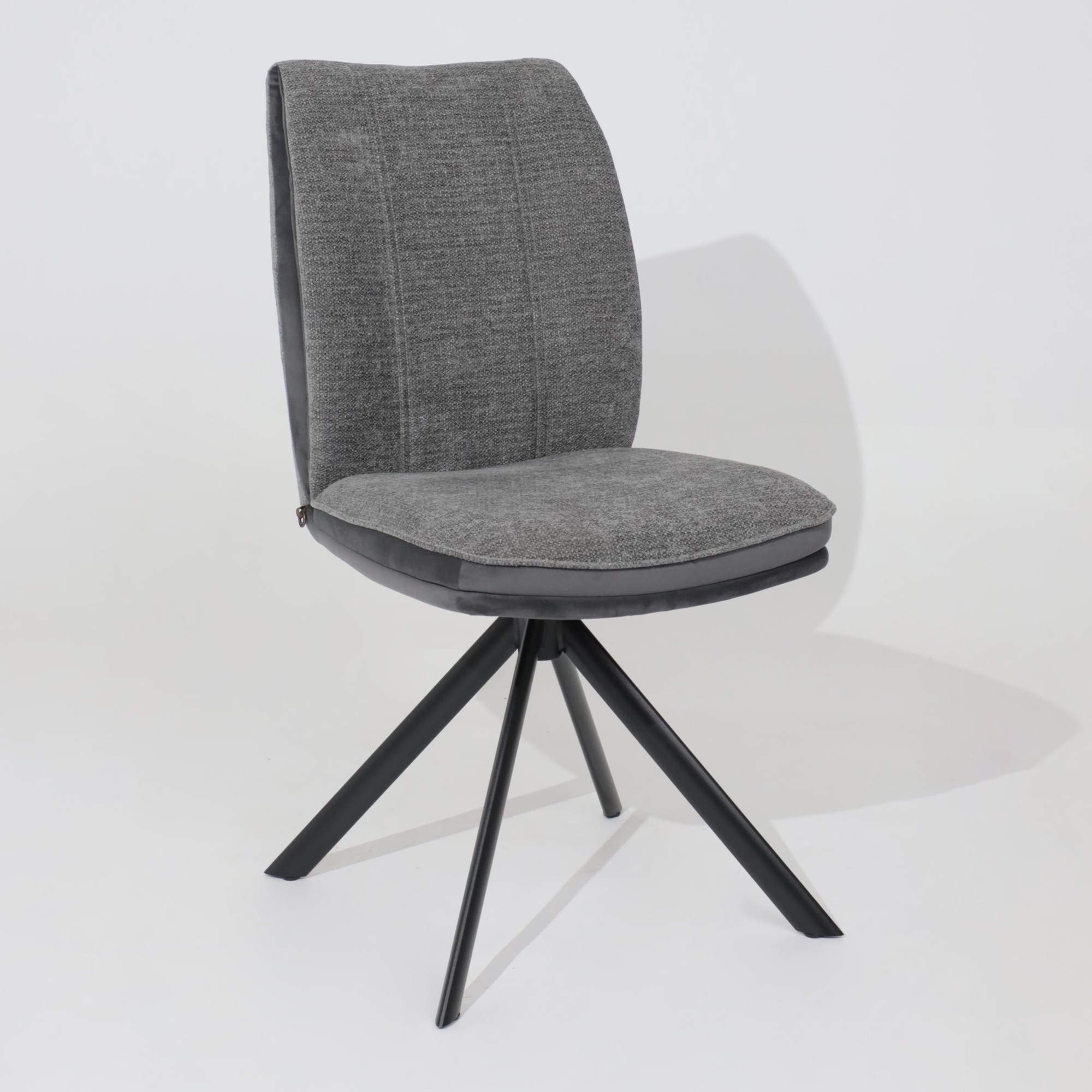Стул Мамадома Smart-R 360 (g22 Graphite шенилл Lux - d10 Hematite Lux\черный) — фото 2