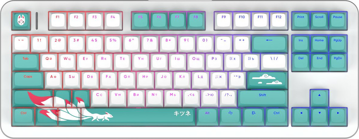 Клавиатура Red Square Alumix TKL Classic Kitsune RSQ-20052 (белый)