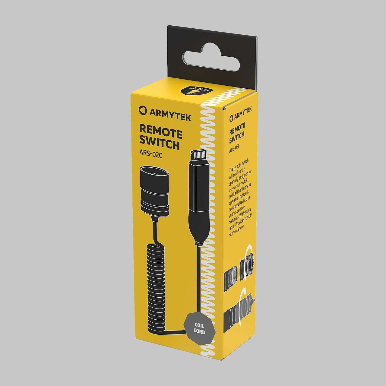 Выносная кнопка для фонаря Armytek ARS-02C Coil Cord 25-70cm / A05702 — фото 2