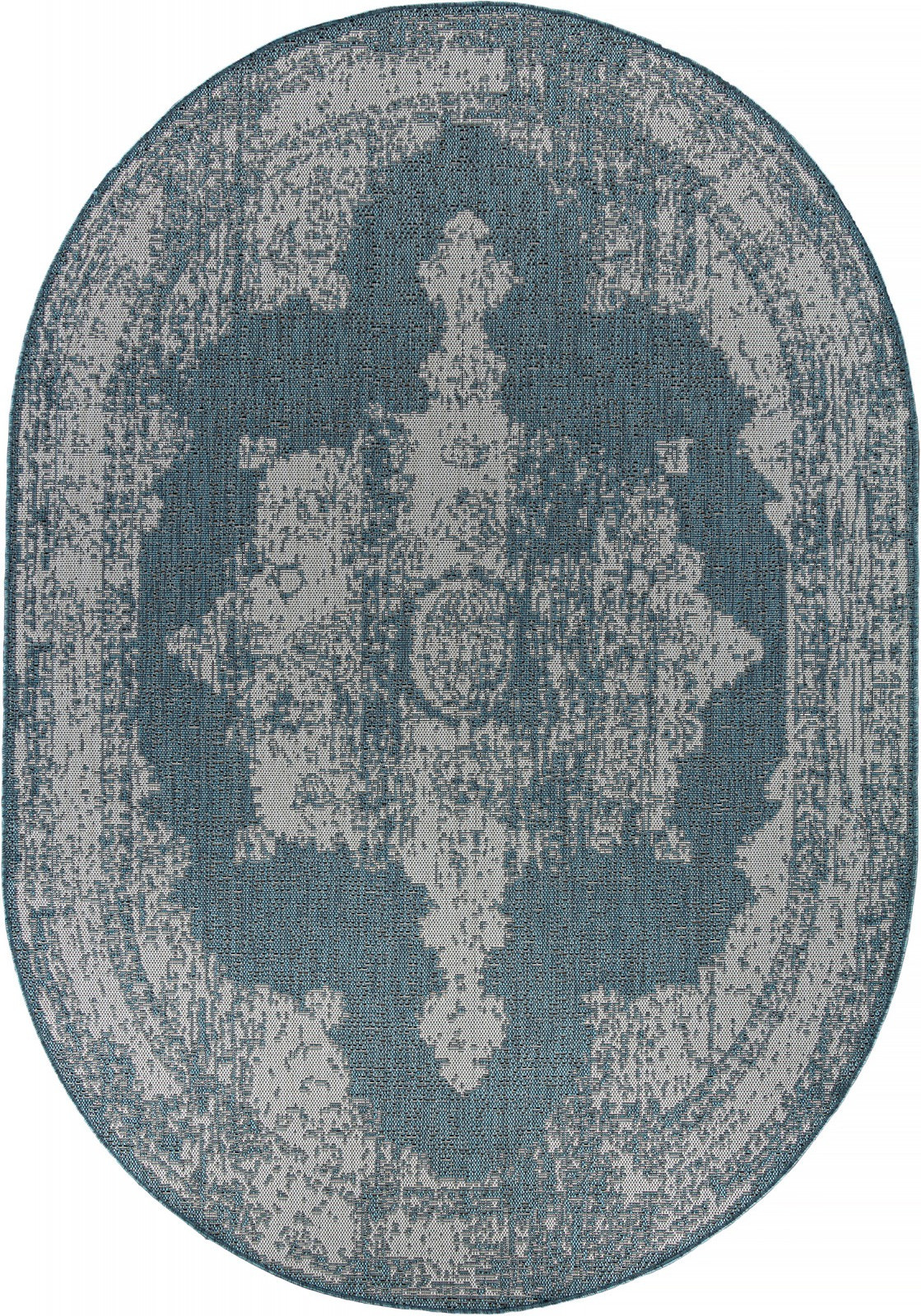 Циновка Merinos Kair S129-OVAL-BLUE (1.6х2.3)