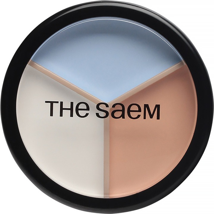 Консилер The Saem Cover Perfection Triple Pot Concealer тон 06 Blue Beige — фото 2