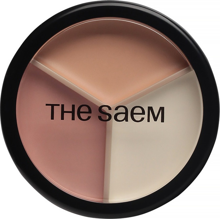 Консилер The Saem Cover Perfection Triple Pot Concealer тон 07 Pink Beige — фото 2