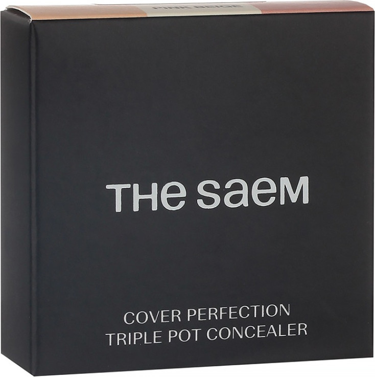 Консилер The Saem Cover Perfection Triple Pot Concealer тон 07 Pink Beige — фото 3