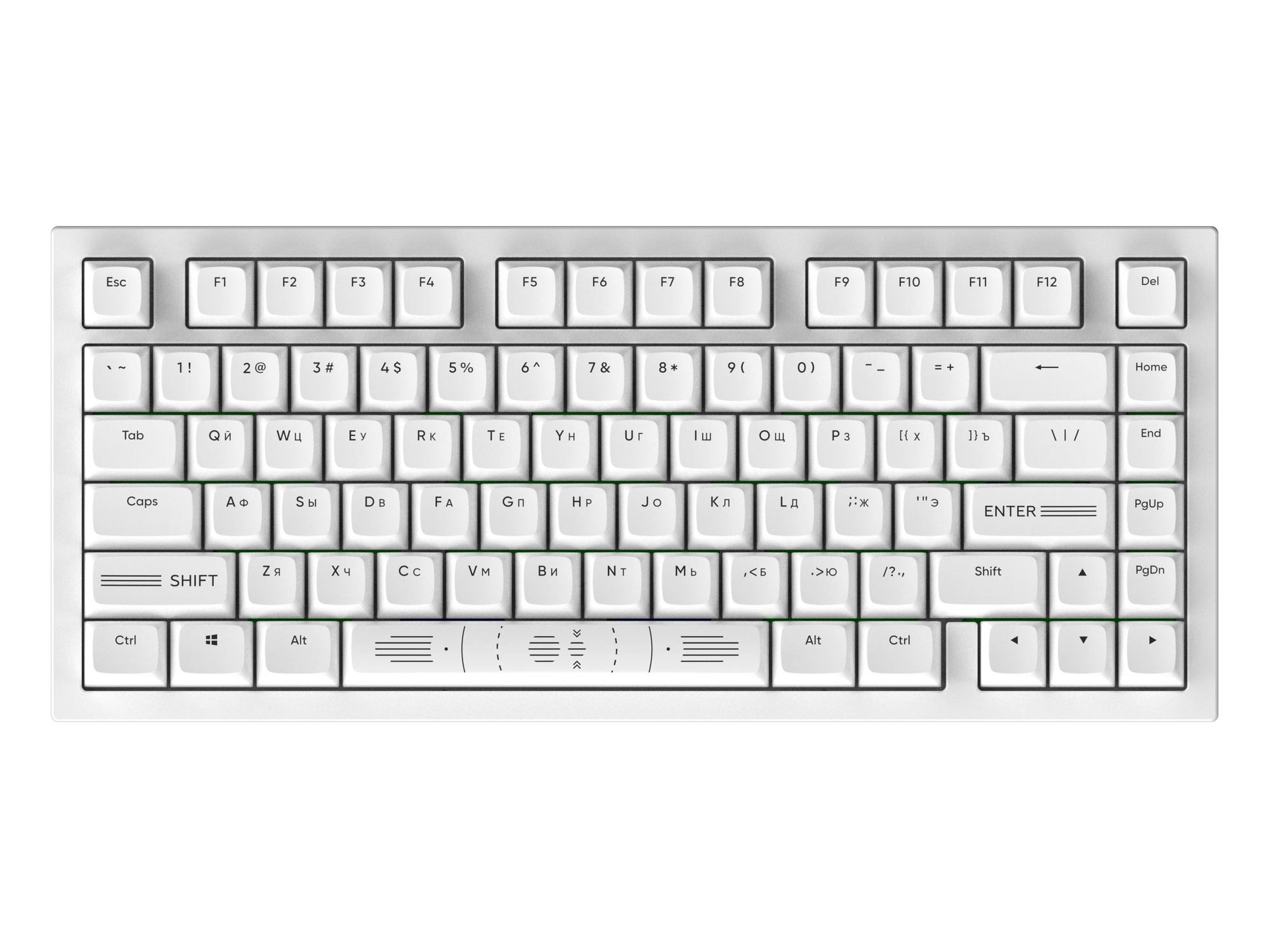 Клавиатура Дарк Проджект CM81 Zeno / DP-CM81ZWC (белый)