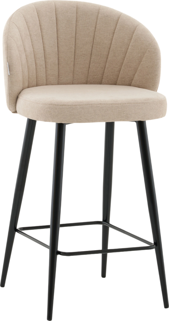 Стул барный Stool Group Ханнингем (велюр бежевый)