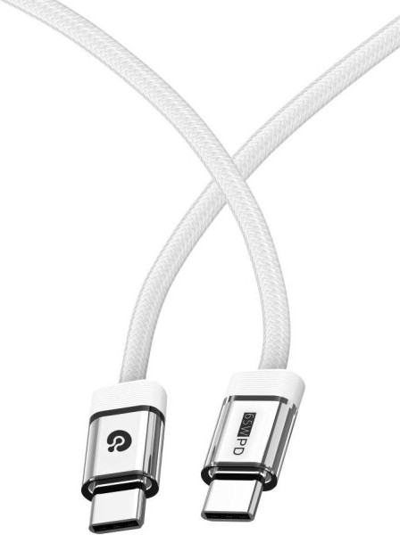 Кабель Atomic Nexus USB-C - USB-C PD 65W 30.399 (1.2м, белый) — фото 2