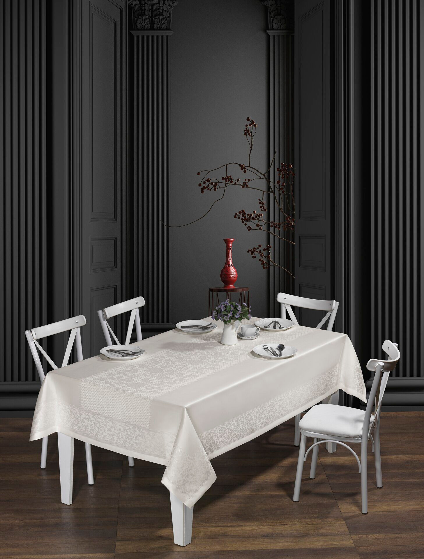 Скатерть DO&CO Verona 160x220 / 12310 (кремовый)