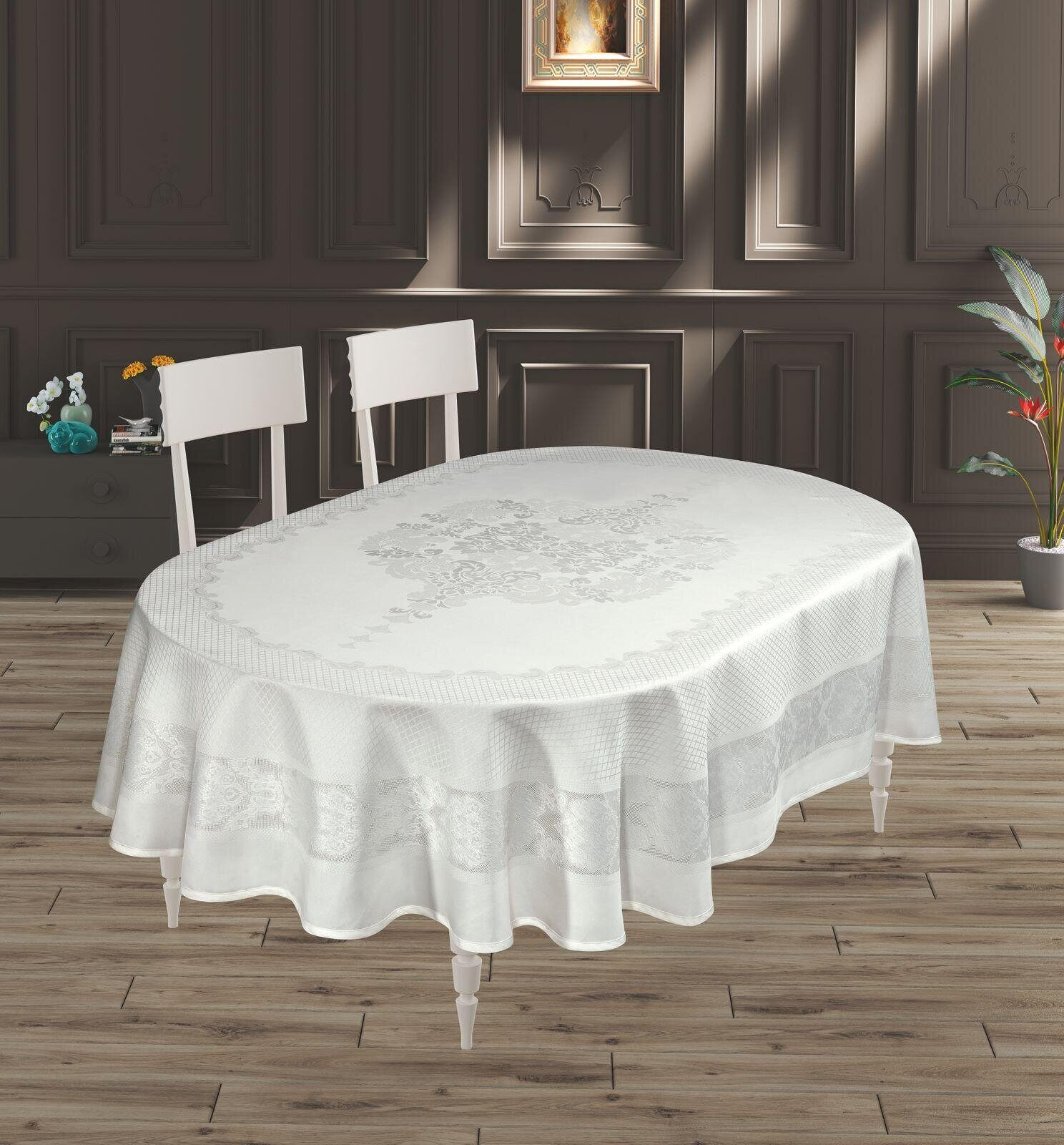 Скатерть DO&CO Viyana 160x220 / 12340 (белый)