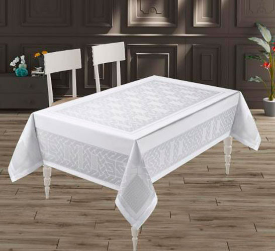 Скатерть DO&CO Galaksi 160х220 / 12367 (белый)