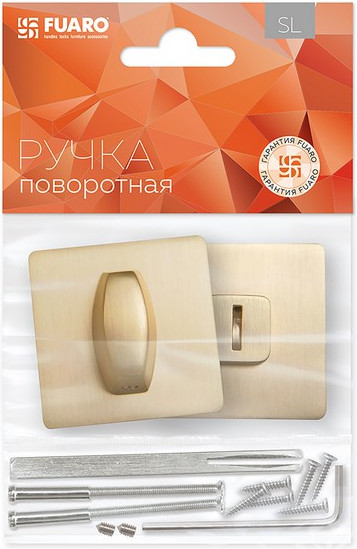 Фиксатор дверной защелки Fuaro BK6.K.SL52 SSG-39 (сатинированное золото) — фото 2