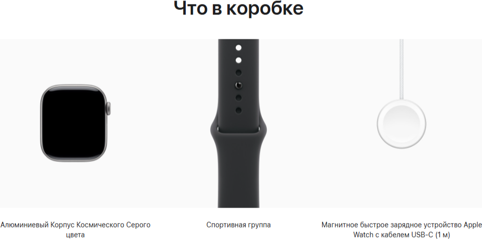 Умные часы Apple Watch Series 11 GPS 46mm / MEV04 (космический серый/черный спортивный ремешок S/M) — фото 4