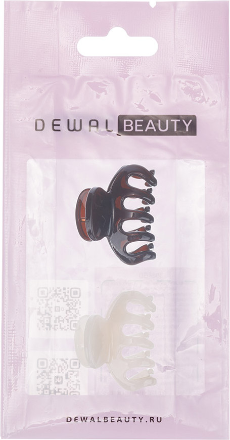 Набор заколок для волос Dewal Beauty / 3001BD (2шт, шоколадный/молочный) — фото 3