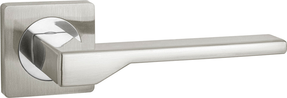 Ручка дверная Ajax furniture K.JK51.Level SN/CP-3 (матовый никель/хром)