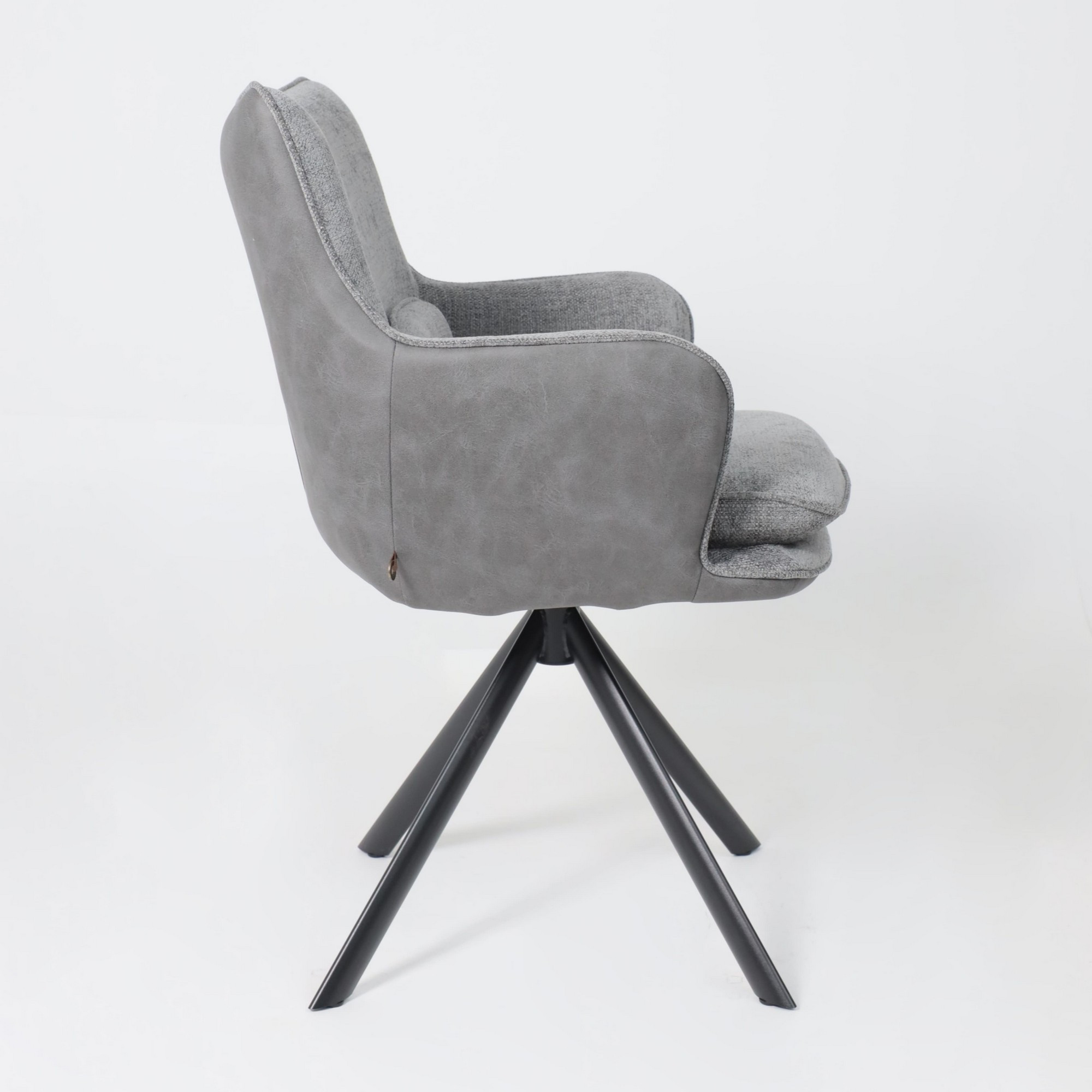 Стул Мамадома Trump-R 360 g22 (Graphite замша Lux\черный) — фото 6