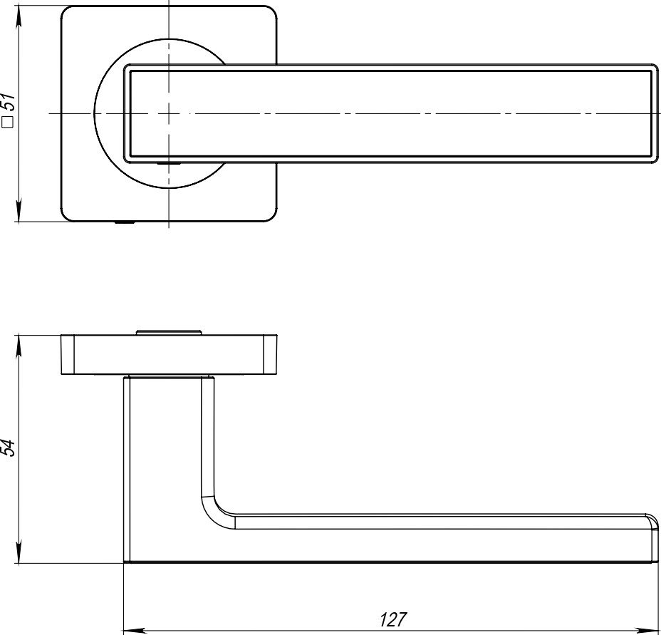 Ручка дверная Ajax furniture K.JK51.Optima plus BL/GR-24 (черный/графит) — фото 2
