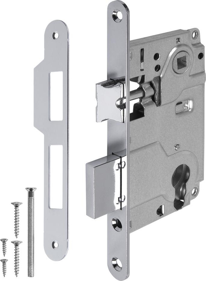 Корпус врезного замка Ajax furniture METLS25-50 CP (хром)