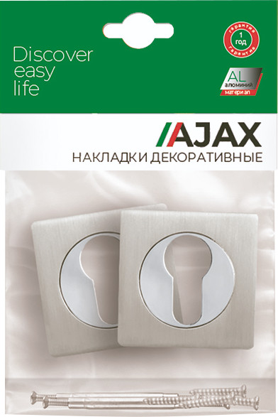 Накладка на цилиндр Ajax furniture ET.K.JK51 CP-8 (хром) — фото 3