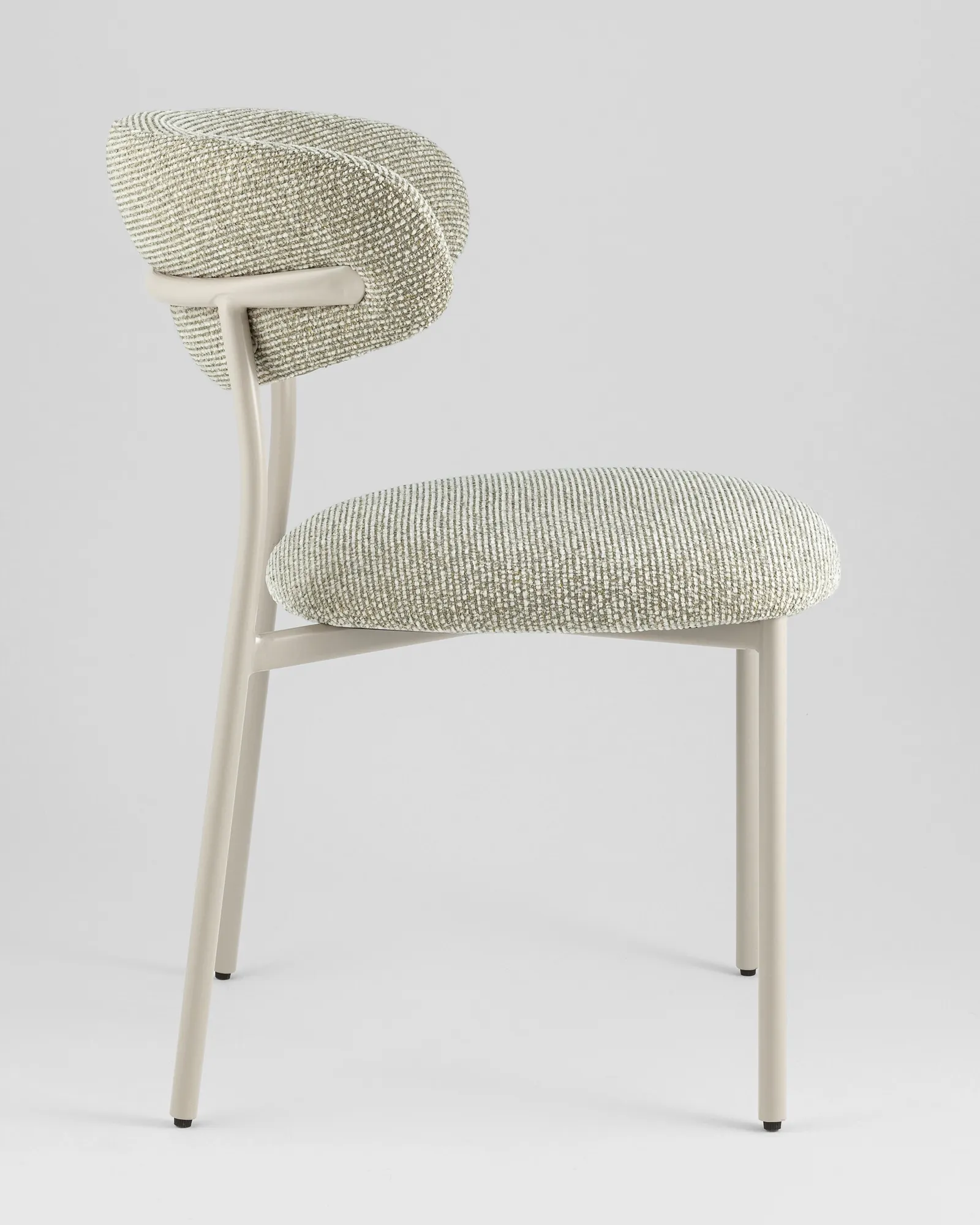 Стул Stool Group Ayla / DX-2547X QY004-10 (бежево-зеленый, кремовые ножки) — фото 4