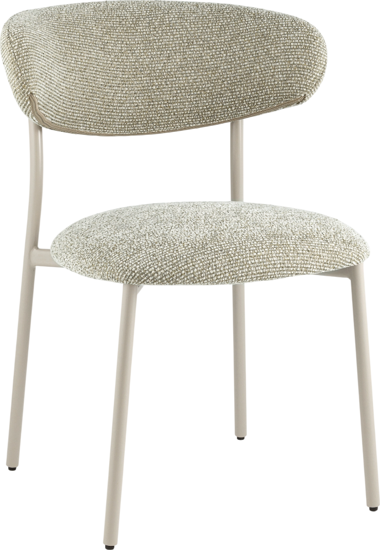 Стул Stool Group Ayla / DX-2547X QY004-10 (бежево-зеленый, кремовые ножки)