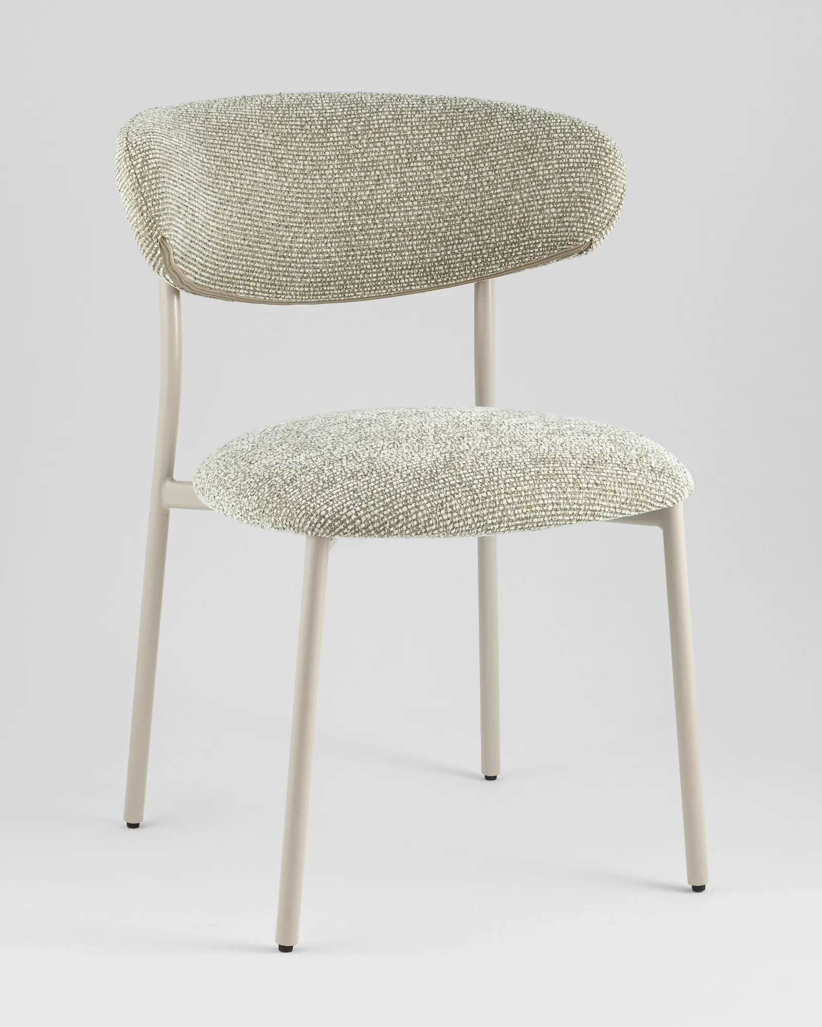 Стул Stool Group Ayla / DX-2547X QY004-10 (бежево-зеленый, кремовые ножки) — фото 2