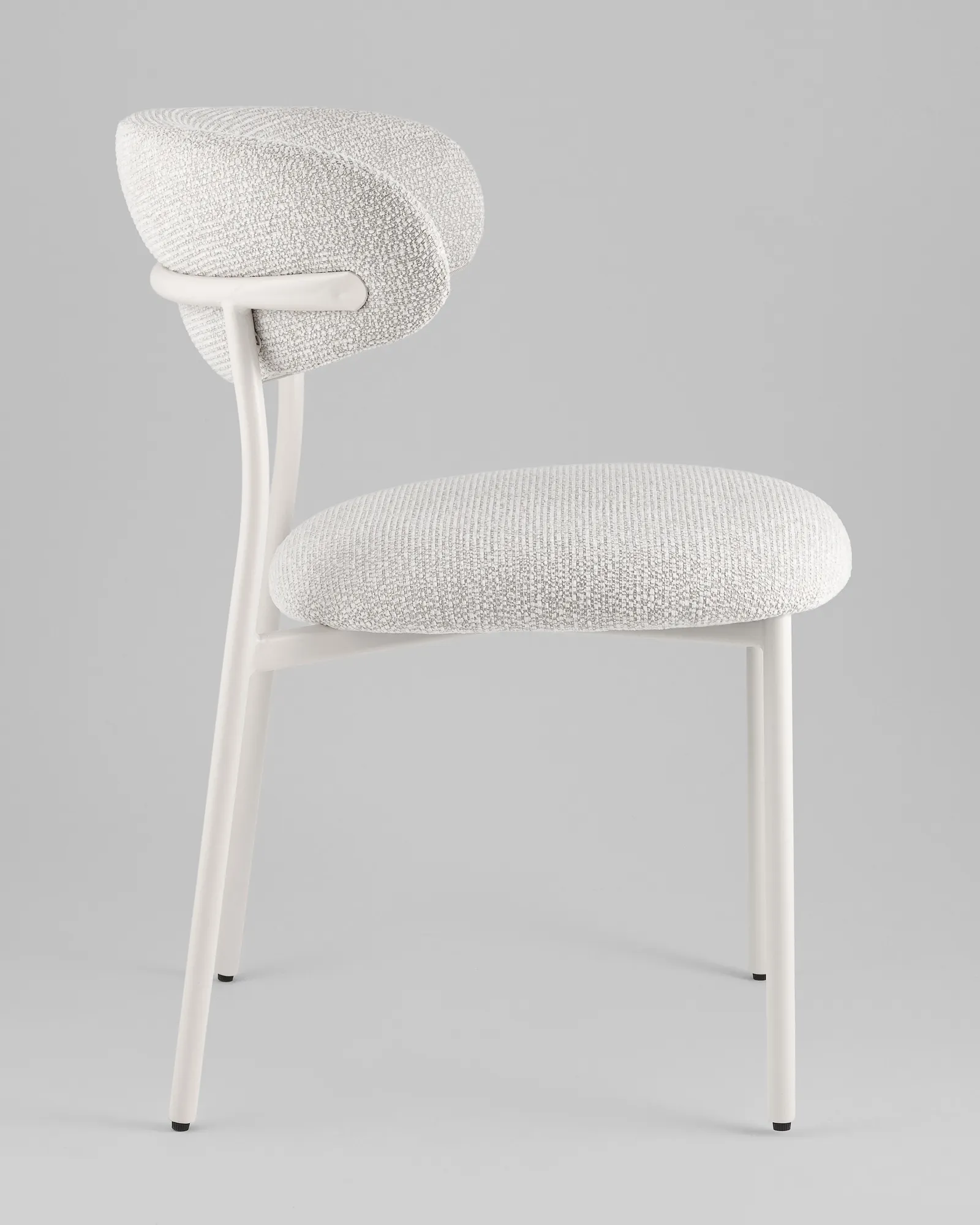 Стул Stool Group Ayla / DX-2547X QY004-2 (серый, белые ножки) — фото 4