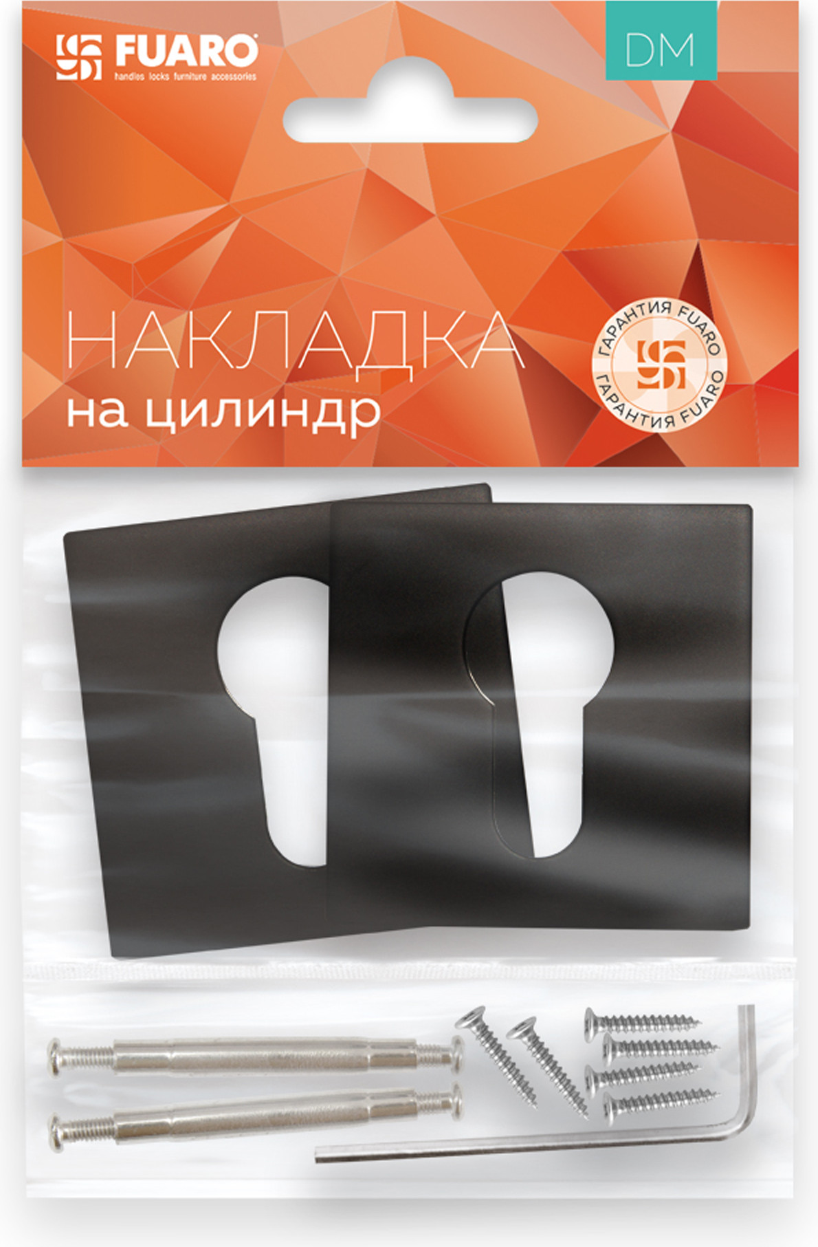 Накладка на цилиндр Fuaro ET.K.DM51 BL-24 (черный) — фото 2