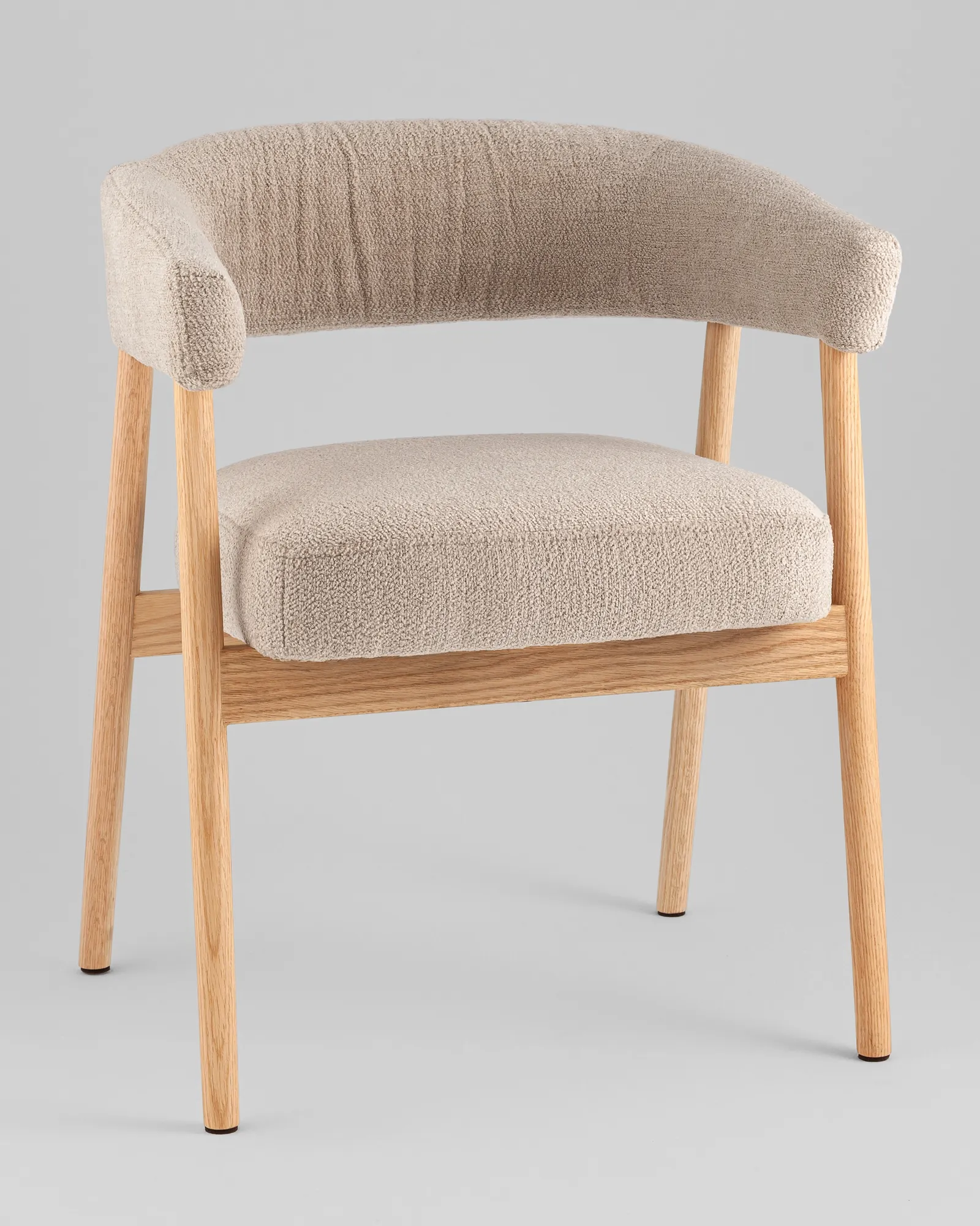 Стул Stool Group Zubo / DM4729-1 OTE-Q-120 Flaxen (с деревянными ножками, бежевый) — фото 2